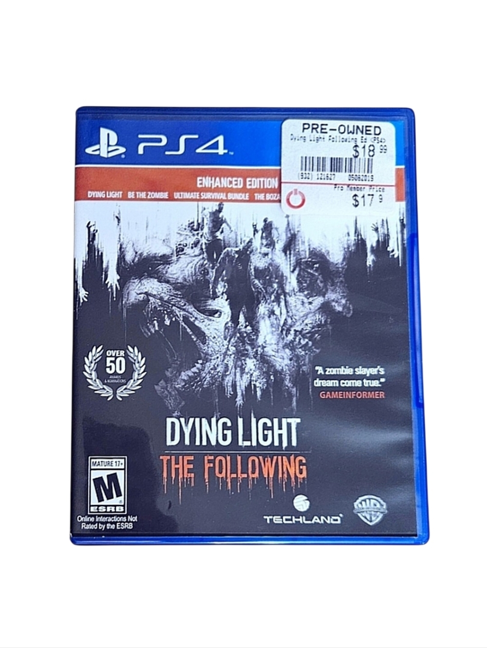 PlayStation 4 PS4 Dying Light The Following Enhanced Version Rated M For Mature